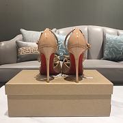 Christian Louboutin Crossfliketa 100 Heel Beige - 5