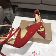 Christian Louboutin Crossfliketa 100 Heel Patent Red - 5