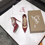 Christian Louboutin Crossfliketa 100 Heel Patent Red - 4