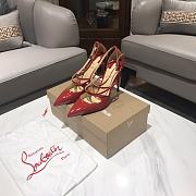 Christian Louboutin Crossfliketa 100 Heel Patent Red - 2