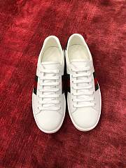 Gucci Ace Leather Sneaker With Green Crocodile - 2