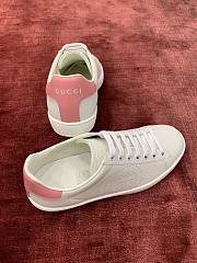 Gucci Ace Interlocking G Logo Sneakers White Pink - 3
