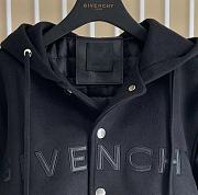 Givenchy Mixed Media Logo Wool Blend Varsity Jacket - 2