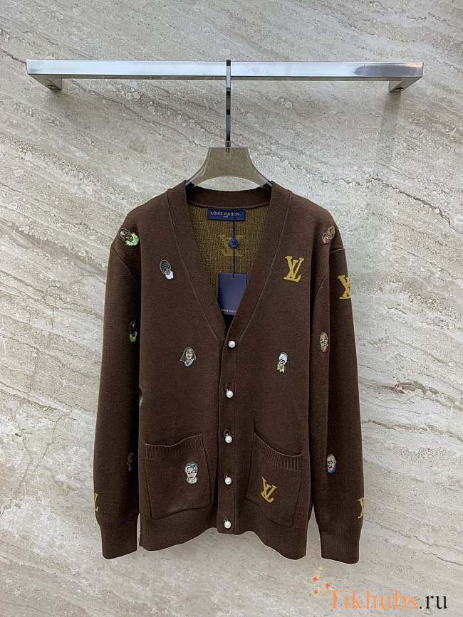 Louis Vuitton LV Brown Cardigan - 1