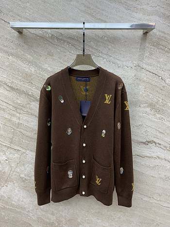 Louis Vuitton LV Brown Cardigan