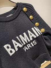 Balmain Logo Intarsia Wool-blend Sweater - 4