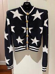 Balmain Black White Cardigan - 1