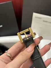 YSL Black Gold Belt 2cm - 4