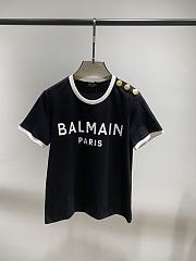 Balmain Black T-shirt - 1