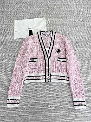 Chanel Cashmere Pink Cardigan