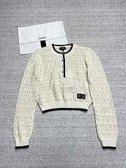 Chanel White Crew Neck White Long Sleeves - 1