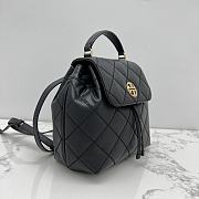 Tory Burch Willa Leather Black Backpack 24x12x21cm - 3