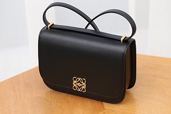 Loewe Small Goya Bag Silk Calfskin Black 19x13.5x6cm