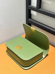 Loewe Small Goya Bag Silk Calfskin Green 19x13.5x6cm - 4