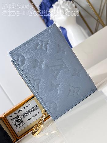 Louis Vuitton LV Lisa Wallet Blue 9 x 11.5 x 1.5 cm