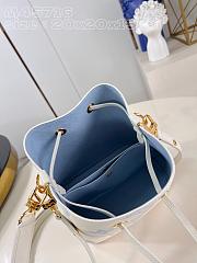 Louis Vuitton LV Neonoe BB White Blue 20x20x13cm - 4