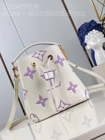 Louis Vuitton LV Neonoe BB White Purple 20x20x13cm