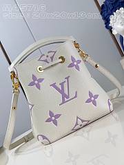 Louis Vuitton LV Neonoe BB White Purple 20x20x13cm - 5