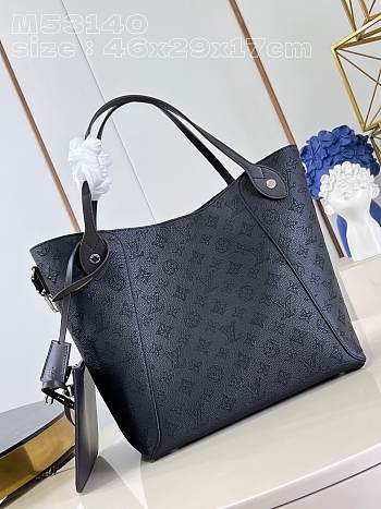 Louis Vuitton LV Hina MM Mahina Black 46x29.5x17cm