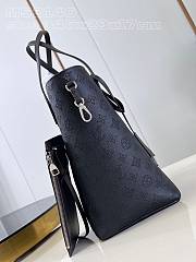 Louis Vuitton LV Hina MM Mahina Black 46x29.5x17cm - 4