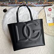 Dolce Gabbana DG Logo Black Tote Bag 30x34x14cm - 1