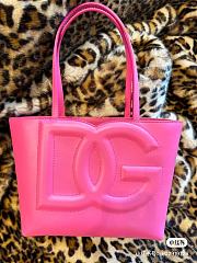 Dolce Gabbana DG Logo Pink Tote Bag 30x34x14cm - 2