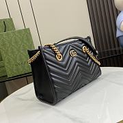 Gucci GG Marmont Small Tote Black 26.5x18.5x12.5cm - 6