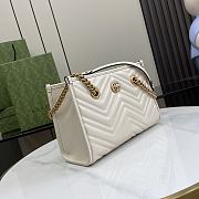 Gucci GG Marmont Small Tote White 26.5x18.5x12.5cm - 4