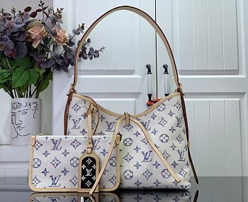 Louis Vuitton LV CarryAll PM Multicolor Beige 29 x 24 x 12 cm