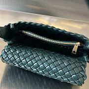 Bottega Veneta Cobble Shoulder Green Bag 27x20x9cm - 4