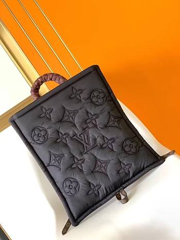Louis Vuitton LV Pillow Backpack Monogram Nylon Black 39x45x5cm