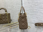 Dior Mini Lady Bag Taupe 17cm - 3