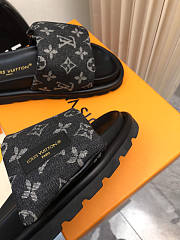 Louis Vuitton LV Pool Pillow Flat Comfort Mule Denim  - 3