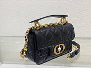 Dior Mini Jolie Top Handle Bag Black 19 x 12 x 6 cm - 5