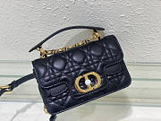 Dior Mini Jolie Top Handle Bag Black 19 x 12 x 6 cm - 2