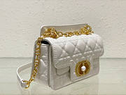 Dior Mini Jolie Top Handle Bag White 19 x 12 x 6 cm - 2