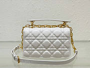 Dior Mini Jolie Top Handle Bag White 19 x 12 x 6 cm - 3