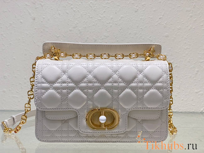 Dior Small Jolie Top Handle Bag White 22 x 14 x 8 cm - 1