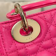 Dior Mini Lady Bag Pink Gold 17cm - 5