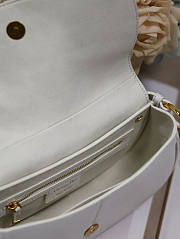 Dior Small CD Besace Bag White 24 x 15 x 6 cm - 5