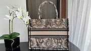 Dior Medium Book Tote Beige Black Toile De Jouy Soleil 36cm - 5