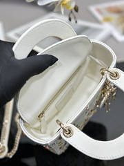 Dior Mini Lady White Tasche 17cm - 2