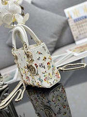 Dior Mini Lady White Tasche 17cm - 3