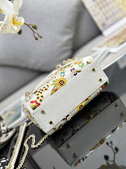 Dior Mini Lady White Tasche 17cm - 4