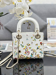 Dior Mini Lady White Tasche 17cm - 5