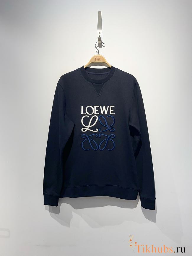 Loewe Hoodie Navy Blue - 1