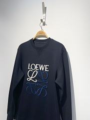 Loewe Hoodie Navy Blue - 5