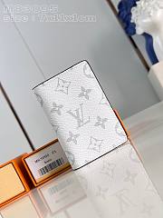 Louis Vuitton Pocket Organizer Wallet White 7.5 x 11.1 x 1 cm - 1