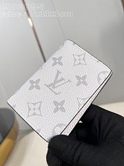 Louis Vuitton Pocket Organizer Wallet White 7.5 x 11.1 x 1 cm - 2