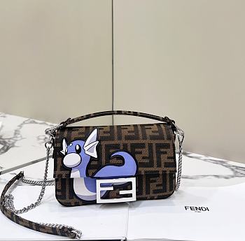 Fendi x FRGMT x POKÉMON Baguette Small Bag 19.5x5x13cm 